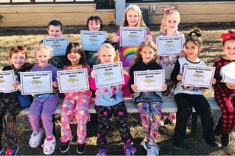 Allen Students of the month for December for showing Empathy were Evan McCarty, Brooklyn Nester, Mila Smith, Whitney older, Iabella Gonzalez and Peyton Lewis, back row Jackson Steward, Jonah Davis, Macey Pritchett and Tinsley Wofford
