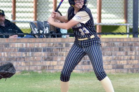Kierra Frederick at bat during a recent game.