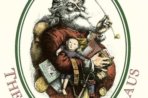 A detail from the cover of the 1992 print of “Yes Virginia, There Is a Santa Claus” by Francis Pharcellus Church. Penguin Random House