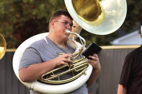 A special shoutout to Gage Goines on his sousaphone— what an awesome performance