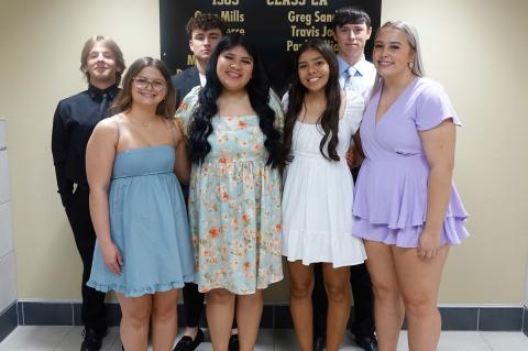 Some of the Junior class ushers for graduation