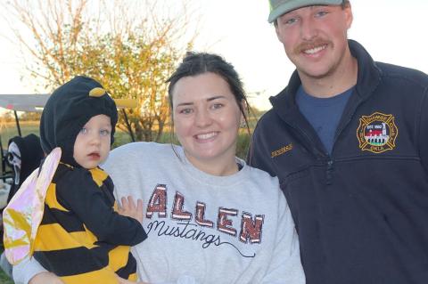 The Dickerson’s enjoyed Halloween with a little Trick or Treating. Pictured are Braylee, Hannah and Lilly.