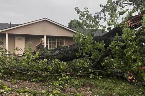 F1 tornado hit East of Allen