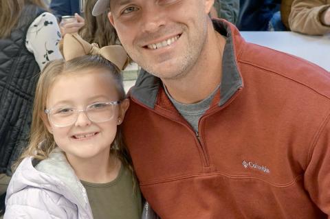 Cody Wainscott and daughter Kinsey