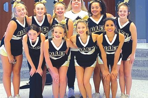 The Allen cheerleaders