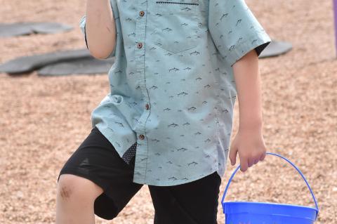 William Horn contemplates where the eggs are.