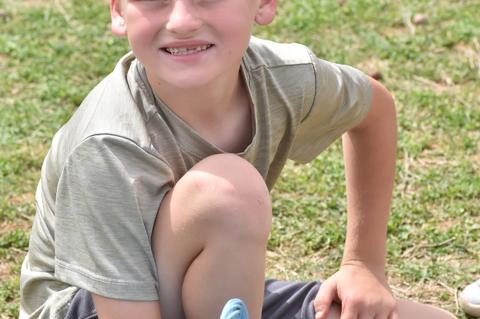 Bex Young found his quota of eggs fast.