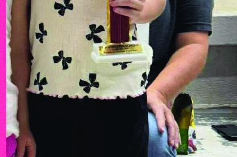 Tyler Williams and her dog RoRo won Best in Show at the Pontotoc County Fair.