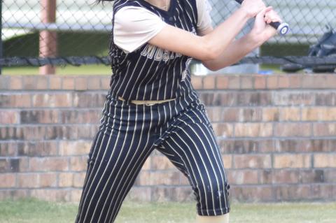 Addison Prentice at bat during a recent game.