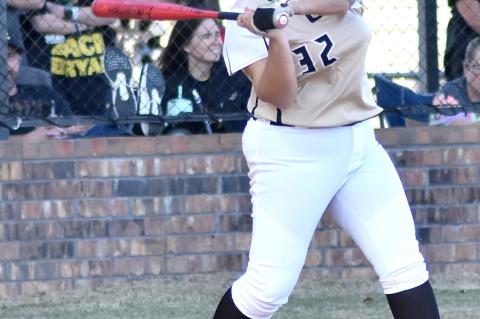 Senior Kaylee Davis had a triple, 3 hits and 3 RBIs in the Milburn game.