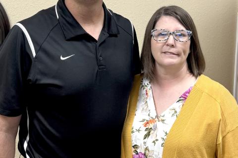 New Allen Football Coach Reade Box and his wife Sarah
