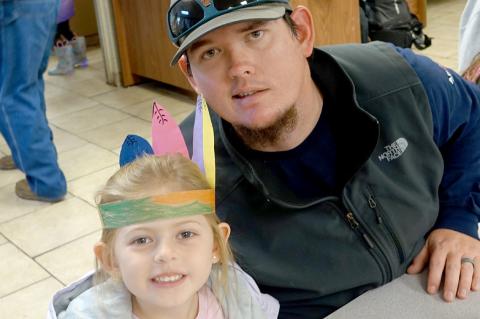 Devyn Griffith and her dad Trevor