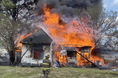 Last Thursday afternoon, a limb and leave clean up fire got out of hand and destroyed 2 housses and a shed. Allen Fire Fighters were joined by the Lula, Happyland and Ada departments. A dog was also lost in the fire.