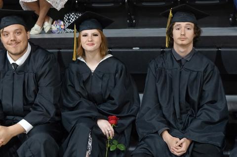 Breanna Williams, William Moore, Patricia Sanford, Cheal Ruger and Logan Johnson are now AHS Graduates
