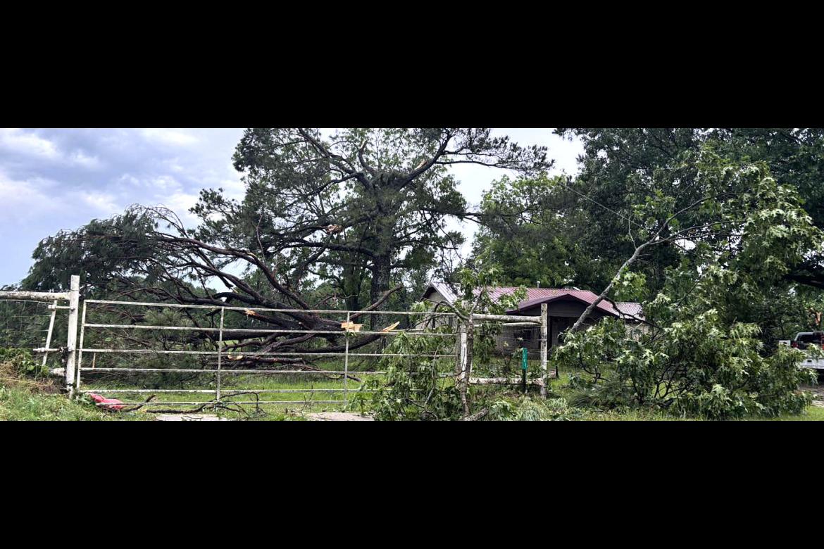 F1 tornado hit East of Allen